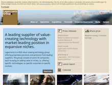 Tablet Screenshot of lagercrantz.com